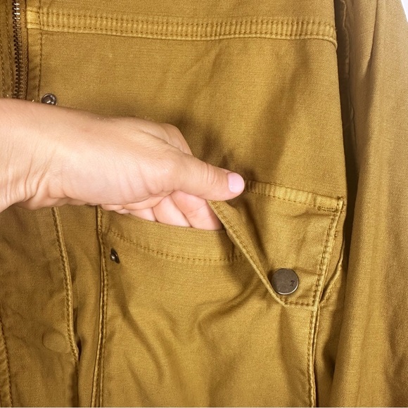 Pilcro X Anthropologie Utility Bomber Jacket Camel Tan Size Large capsule - Picture 9 of 15